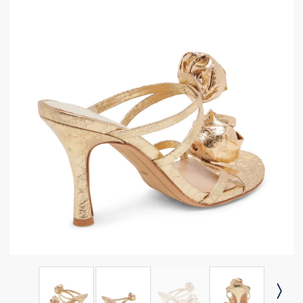 Elegant Gold Women's Heels